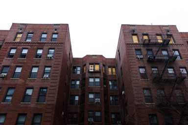 burned out building after fire on clarkson avenue